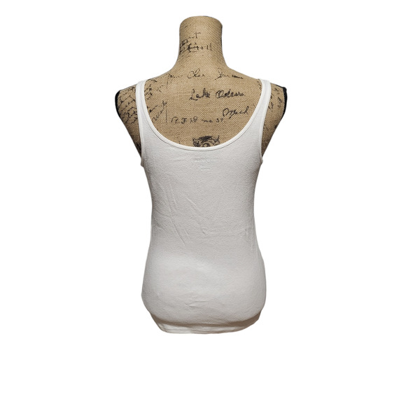 Old Navy white tank top, size medium - Picture 2 of 8
